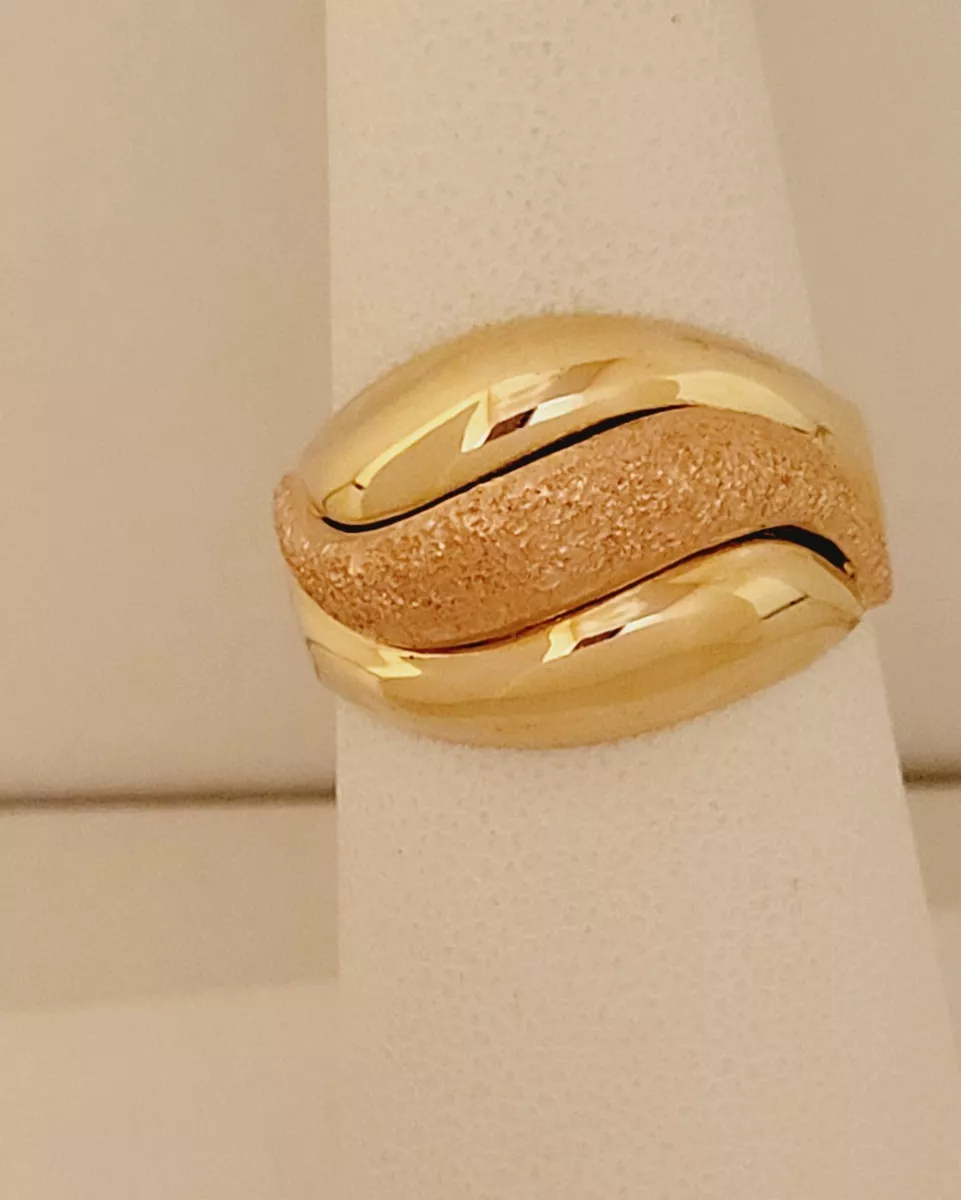 Rose gold deals dome ring