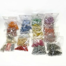 Vintage 600 Mixed Sizes Colored Hair Perm Rods Rollers