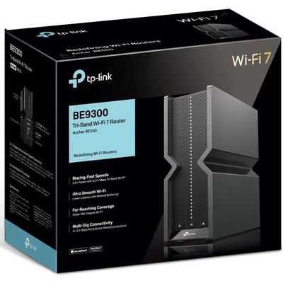 Router Wireless TP-Link Archer BE550, BE9300, Tri-Band, Wi-Fi 7, 4 