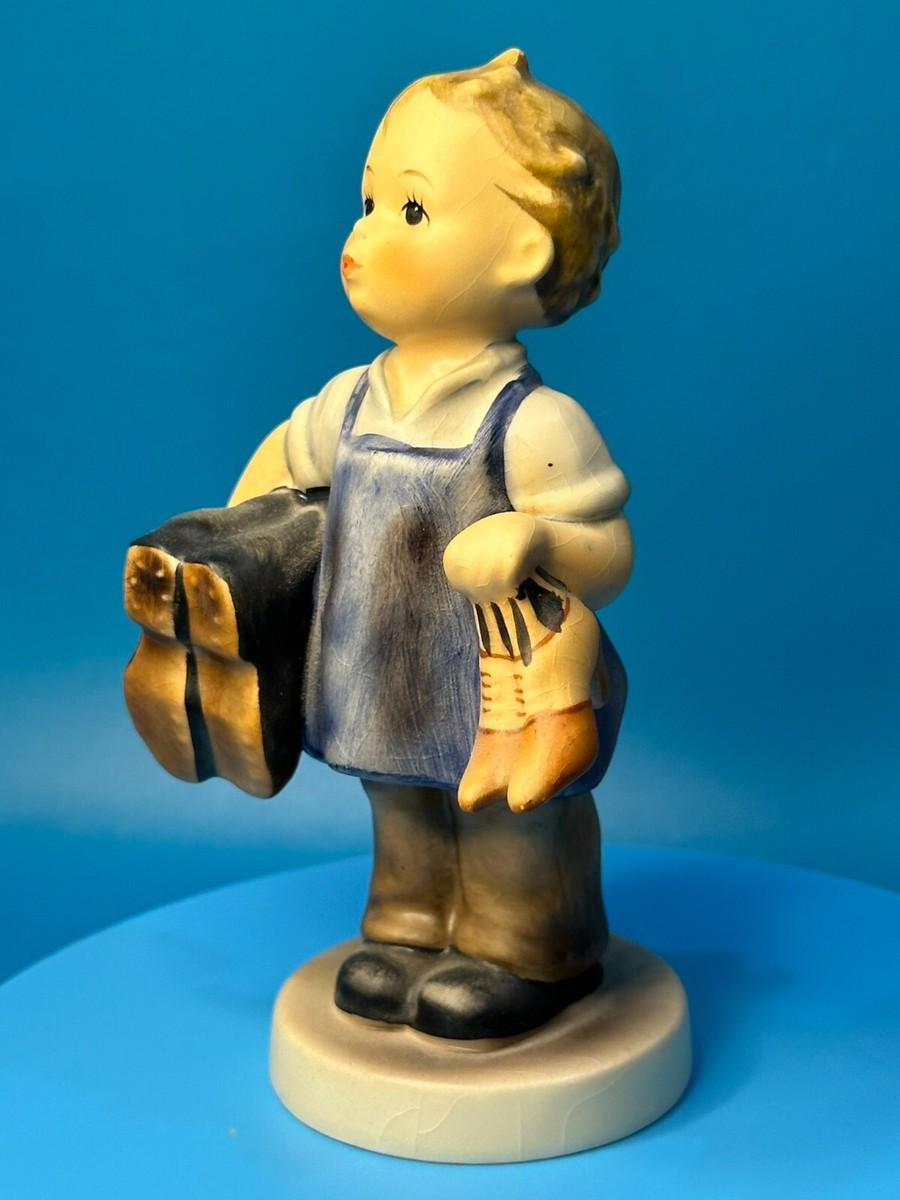 ハムアンドサム HAM&SAM ブリキ 完動品 ビンテージ アンティーク 米国 Vintage Goebel M.I. Hummel Figurine BOOTS / SHOEMAKER HUM