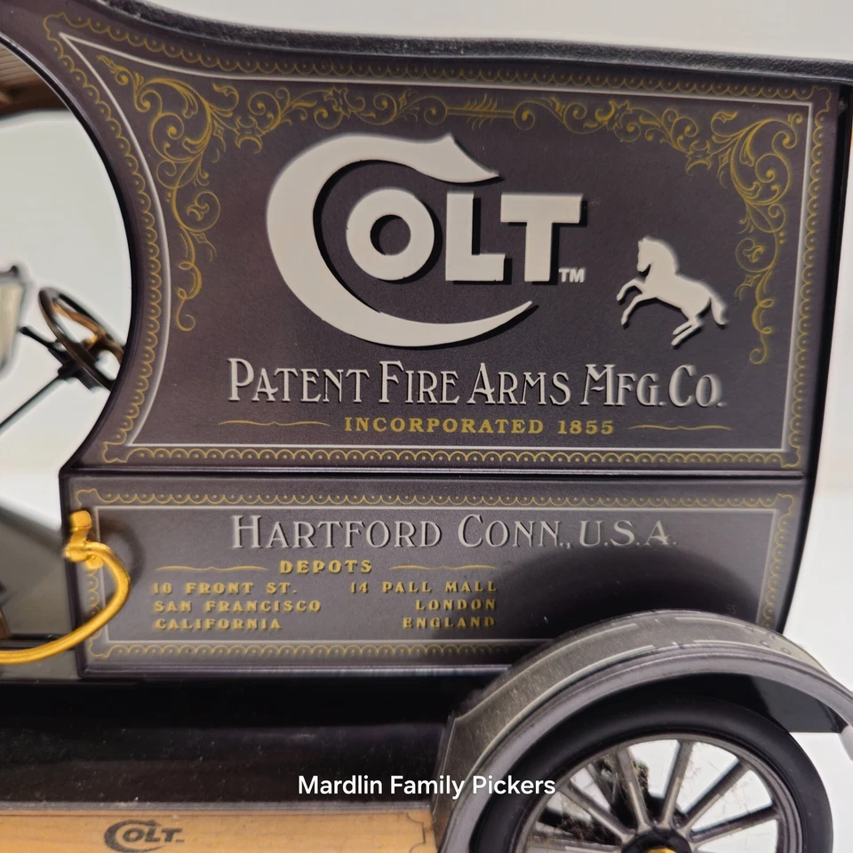 Ford Model T Colt Firearms Diecast Delivery Truck For Parts Repair Hartford Vtg - Image 3 of 4