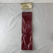 Vtg Aleene's craftmaker velvety rayon crepe velour paper 20x40 christmas red NOS