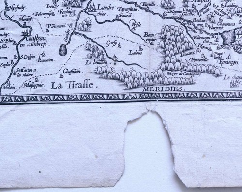 HAINAUT 1579 MAP ORTELIUS GENUINE OLD KARTE FLANDRE BELGIQUE MONS 16th century - Picture 5 of 12