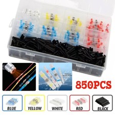 850PCS Waterproof Solder Seal Sleeve Heat Shrink Butt Wire Connectors Terminals