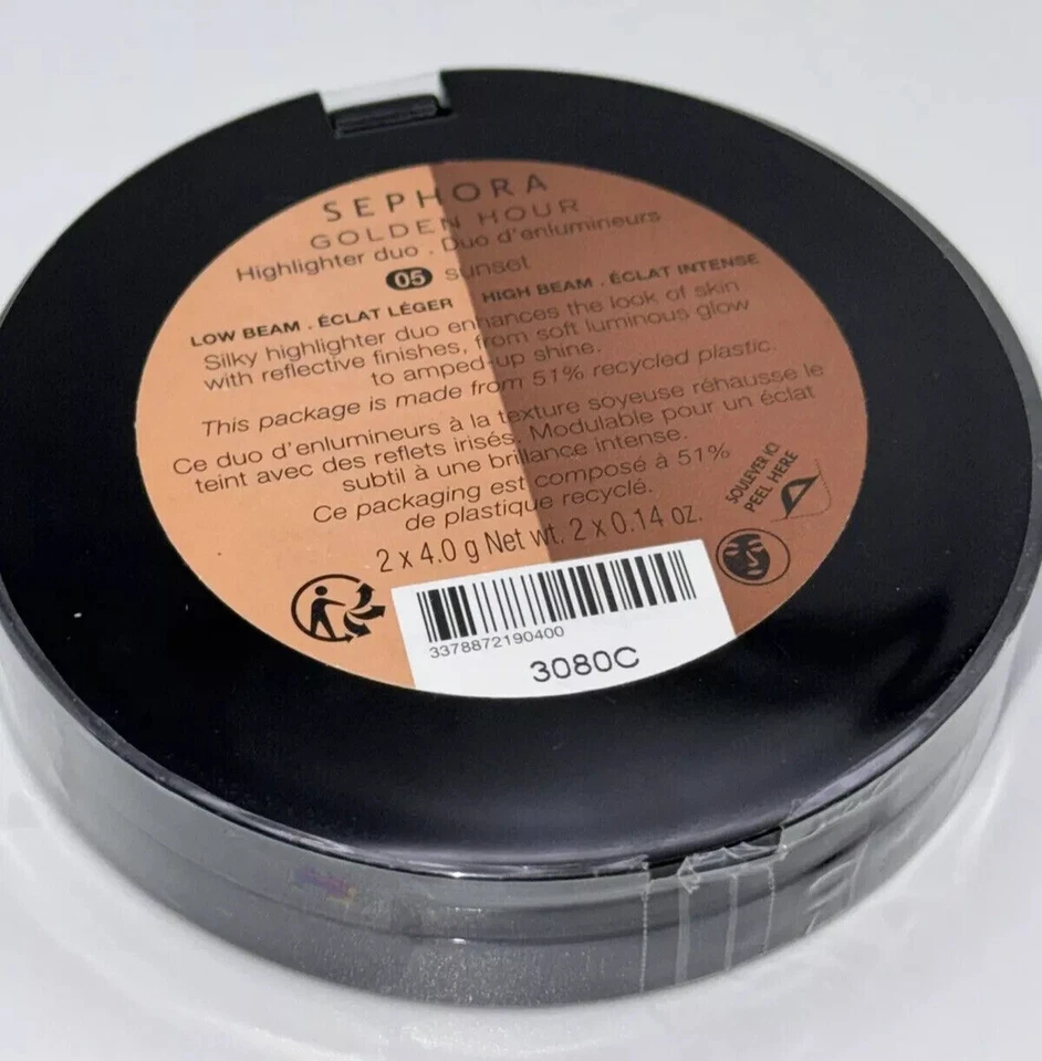 Sephora Golden Hour Highlighter Duo ~ 05 Sunset ~ Full Size ~ New & Sealed - Image 2 of 3