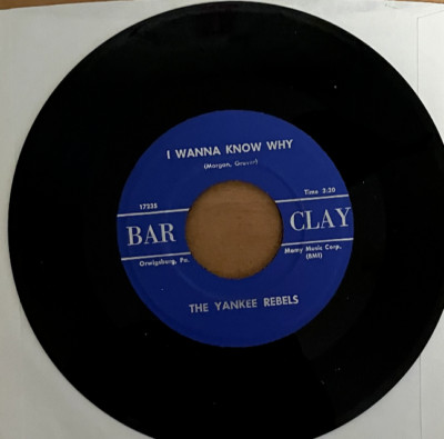 The Yankee Rebels   I Wanna Know Why / Maybe I'm Crazy - 7'' RECORD - VG+ -  RARE