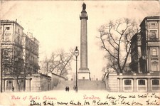 Duke Of York's Column London Postcard - Sammes Shelley Hall Ongar Essex 1904