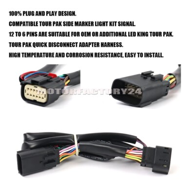 Rear Pack Trunk Wiring Harness Fit For Touring CVO Road Glide FLTRXSE 2023 2024