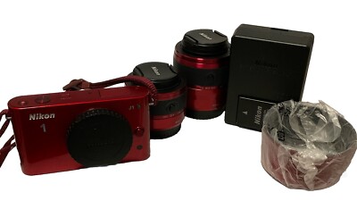 Nikon 1 J1 10.1 MP HD Digital Camera System with 10-30mm VR and 30-110mm VR 1...