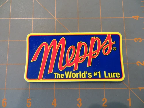 New Fishing Sticker - Mepps The Worlds #1 Lure - 4 x 2 inch