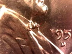 1958-D Uncirculated Lincoln Wheat Cent - Die Breaks Error Coin (E5102)