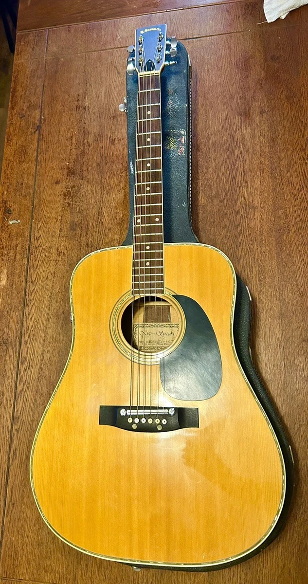 Vintage Acoustic Guitar SUZUKI W300 DX RARE Gem