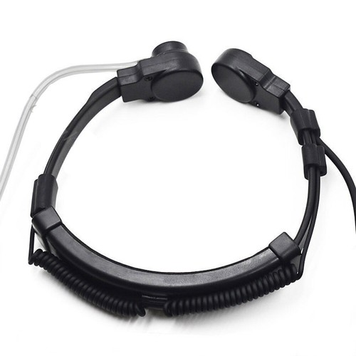 Adjustable 12-15" Dual Throat Mic Headset For Baofeng UV5R 888S UV82 UV-B6 UV8D - Photo 4/9