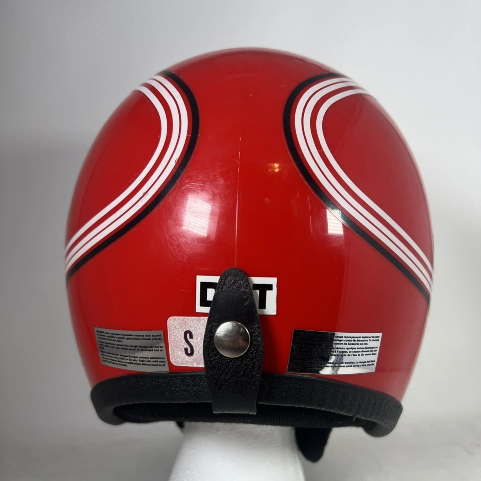 VINTAGE SKI DOO OPEN FACE HELMET WITH FLIP VISOR Size Small - Image 4 of 4