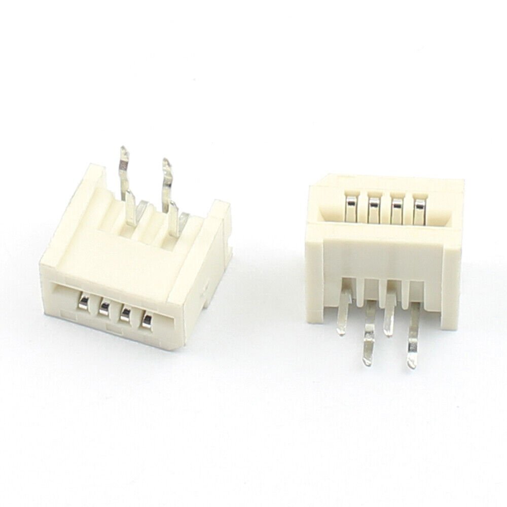 5Pcs FPC FFC 1.25mm Pitch 4 Pin Dual Right Angle Ribbon Flat Cable ...