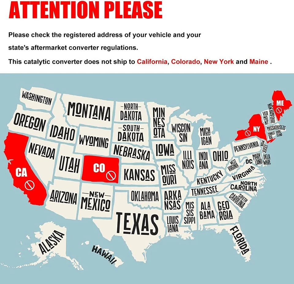 Convertidor catalítico de entrada y salida de 2" con protector térmico EPA para Nissan D21 2,4 L 3,0 L Foto 2 de 4