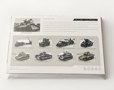 WW2 Tank German Neubaufahrzeug Building Blocks Toy Bricks Set In
