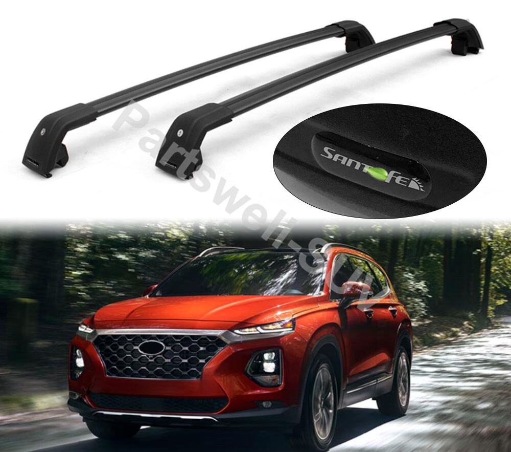 Hyundai Santa Fe Roof Cross Bars 2Pcs Lockable roof crossbars cross bar Rack fit for Hyundai Santa Fe