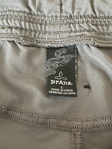 Prana Capri Pull On grau Jogginghose Training Sport Yoga Large Hose Stretch - Bild 8 von 8