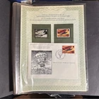 FALKLAND 1983 SILVER INGOT STAMP ON STAMP INGOT & STAMP & FDC AIRPLANES 20092