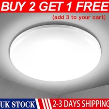 2026 48W Large LED Ceiling Lights Round Lights Bedroom Living Room Lamp UK