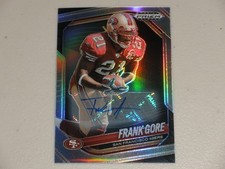2025 Panini Prizm Black Silver Prizm Autograph Auto #134 Frank Gore
