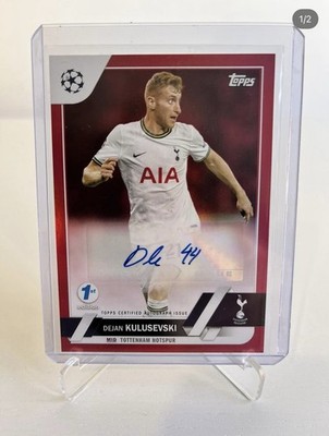 2022-23 Topps UCC (First Edition) Dejan Kulusevski Tottenham Auto /5