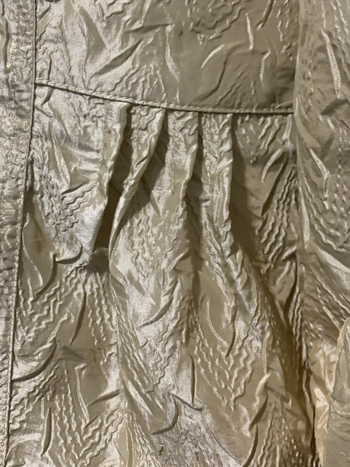 Chico’s Jacket Button lightweight Textured Beige … - image 6