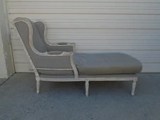 French Chaise Lounge Louis XVI Renaissance Wingback Victorian Baroque Settee