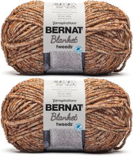 Blanket Tweeds Sandy Tweed Yarn - 2 Pack of 10.5Oz/300G - Polyester - 6