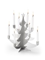 Philippi Grenoble Weihnachtsbaum FüR 9 Kerzen, H 26 Cm, Edelstahl, Kerzenhalter