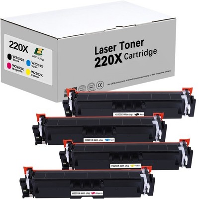 XXL Toner MIT CHIP Kompatible für HP 220A 220X HP Color Laserjet Pro MFP 4302fdw