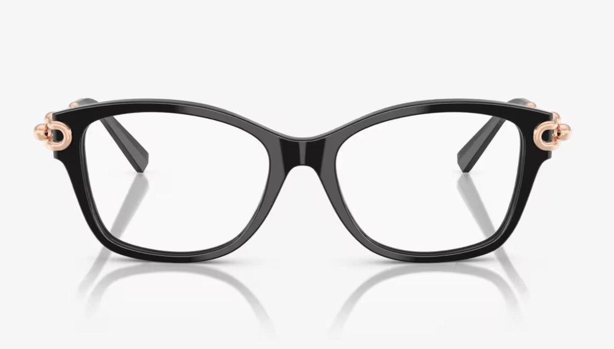 ティファニーマネー　50ドル　2枚セット New Tiffany & Co. HardWare Eyeglasses TF 2266 8001 53-17 140 Black