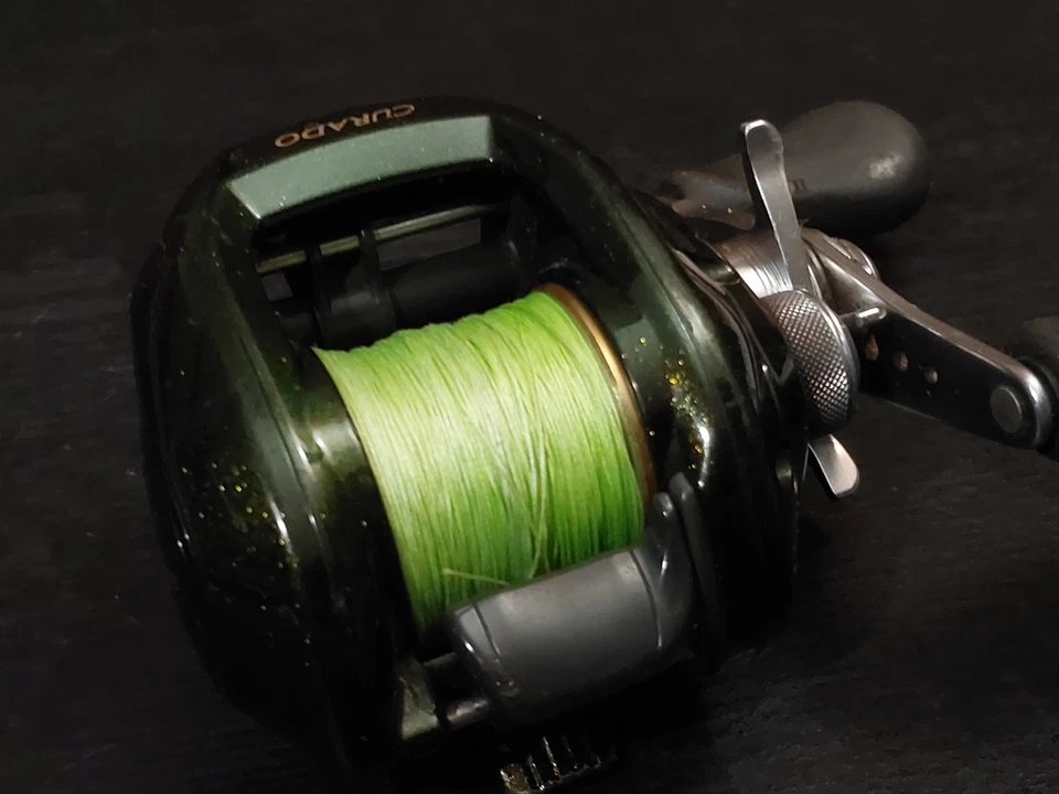 Carretel Shimano Curado 201 E7 Baitcast destro Japão estado fantástico! - Imagem 3 de 4