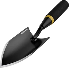 Gardening Trowel - Carbon Steel with Rubber Handle for Planting, Digging
