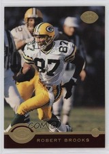 1996 Leaf Red with Gold Foil Robert Brooks #3 0w6