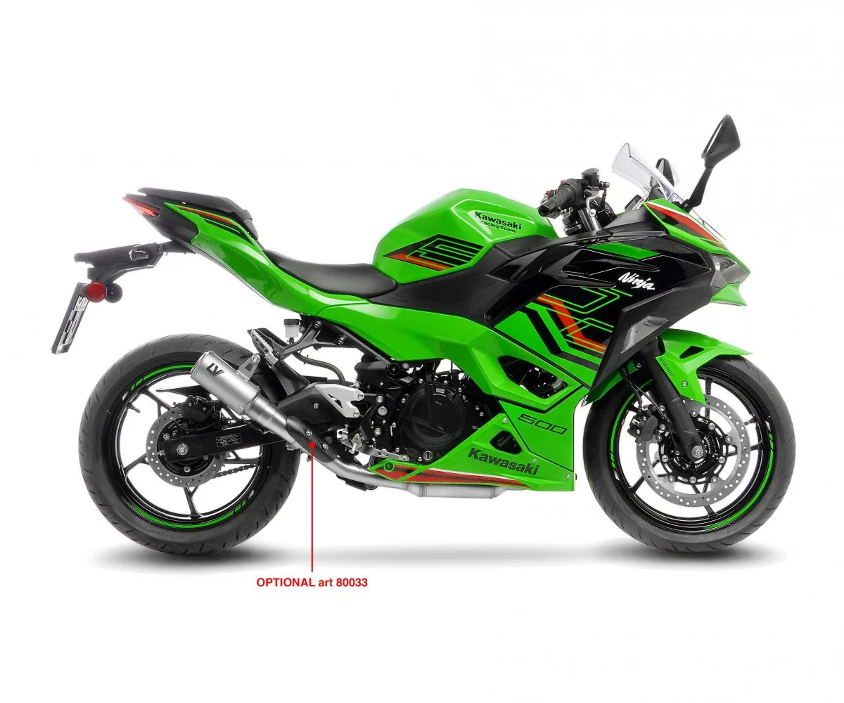 LeoVince Muffler exhaust LV CORSA TITANIUM E5+ KAWASAKI NINJA 500 / SE 2024 2026