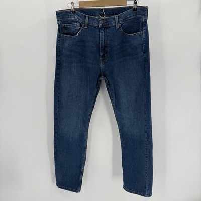 Levi's Jeans Mens 36x32 Blue 506 Comfort Straight Fit Cotton Stretch Denim READ