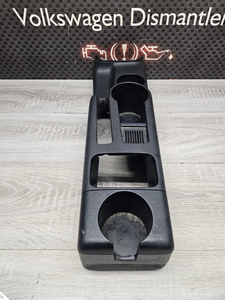2000 - 2010 Volkswagen Jetta Golf Black Center Dual Cup Holder Console Surround - Image 4 of 4