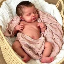 Anano Full Silicone Baby Doll 20 Inch Reborn Baby Dolls Silicone Full Body Girl,