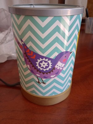 Scentsy ''Chevrons and Songbirds'' Wax Warmer Shade w/Cement Baseand NEW