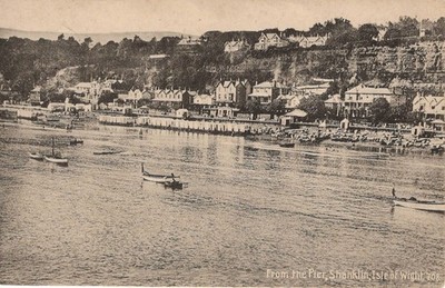 (ax03) Vom Pier Shanklin - Isle of Wight Postkarte