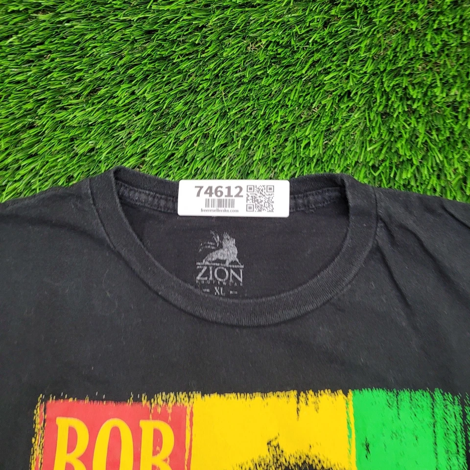 Bob-Marley Shirt Womens XL 21x27 Reggae Black - Image 3 of 4