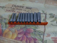 Blue POWER Cornwell CBP1L 10 Pc 1/4 Dr Deep Socket Set, 6 Pt 3/16 - 9/16