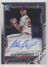 2021 Bowman Draft Chrome Draft Pick Auto Micah Ottenbreit #CDA-MO Auto 8d4