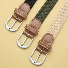 Elastic Fabric Braided Belt,Enduring Stretch Woven Belt for Unisex Men/Women/Jun