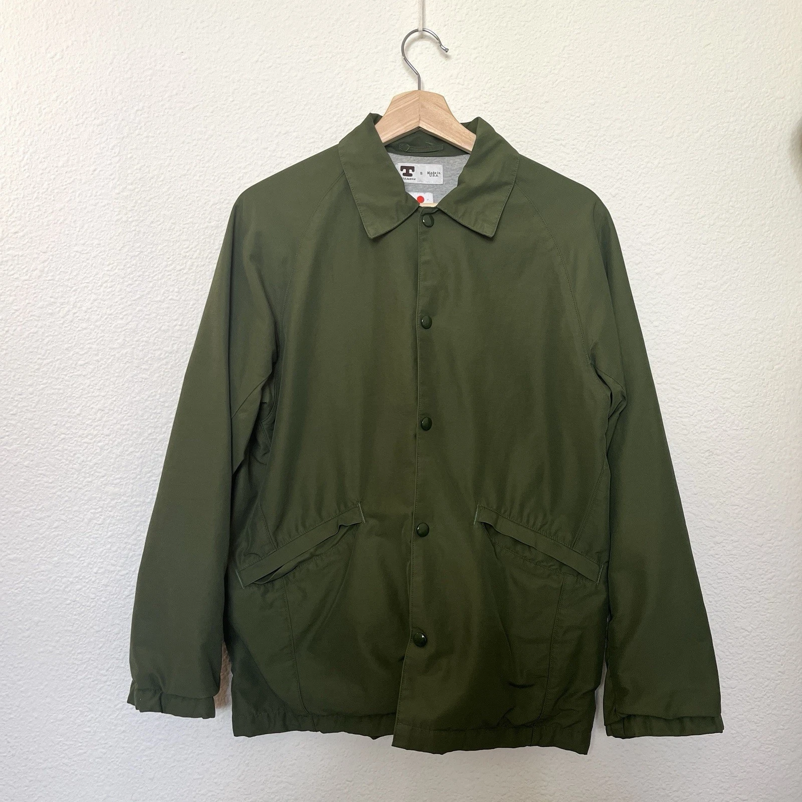 COACH Giacca da allenatore Tellason 60 40 verde made in USA taglia small