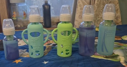 Dr Brown's Narrow Glass Bottles 4&8 Oz LOT