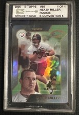 2005 E-Topps Heath Miller RC ROOKIE 1/1 E-convention Cleveland Stamp GRAIL RARE
