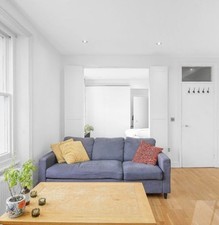 Navy Blue 3 Seater Sofa good condition collection only 